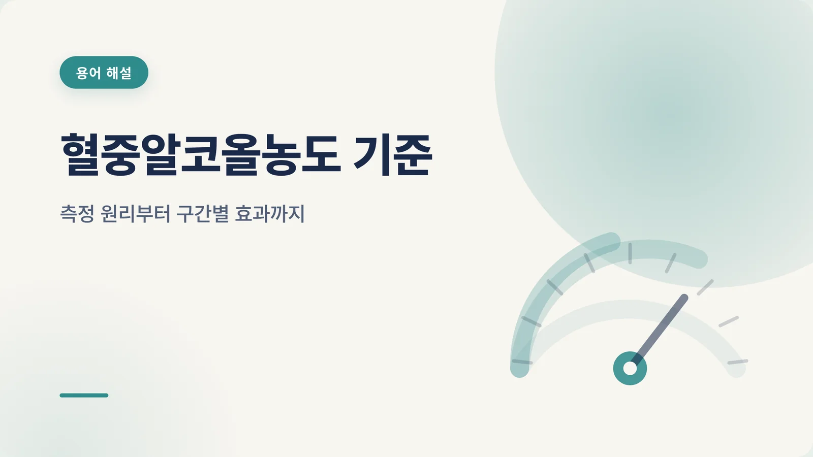 혈중알코올농도 기준